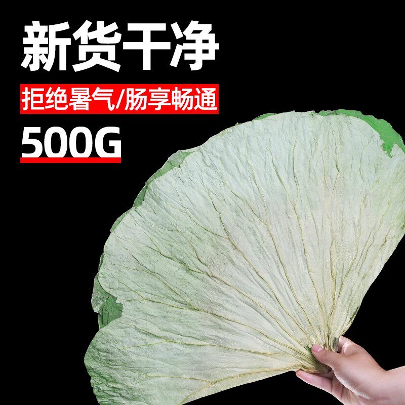 干荷叶片整张500g微山湖新鲜包糯米鸡的荷叶正品食用泡水中药菏叶