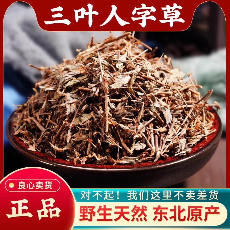人字草中药材500g正品新货 穿破石人字草 鸡眼草 夜关门草药 新鲜