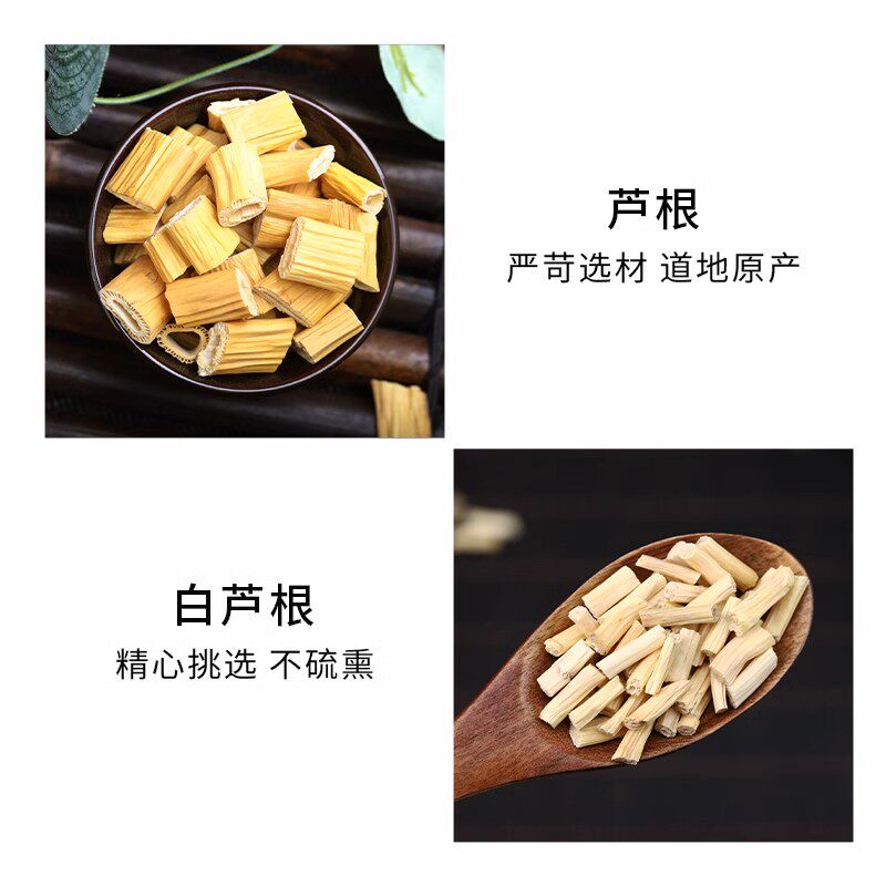 芦根白茅根中药材正品旗舰店新鲜芦苇根白茅根芦根水泡茶喝的功效