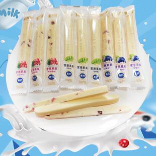 雪原果果奶条牛奶棒原味蓝莓蔓越莓内蒙古特产奶干美味儿童零食