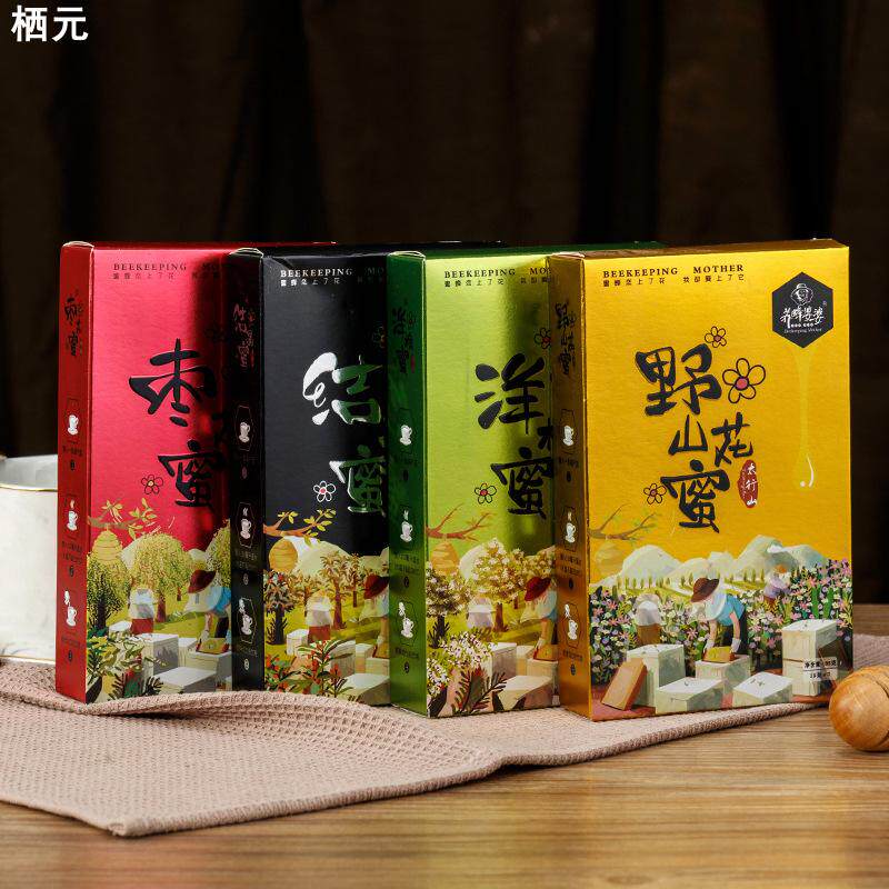 袋装蜂蜜农家自产洋槐蜜枣花蜜山花蜜结晶蜜伴手礼盒装蜂蜜小袋装