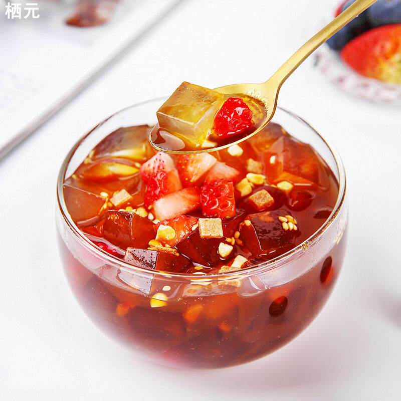 白凉粉100g家用自制布丁果冻冰粉固体饮料专用粉免煮冰粉粉