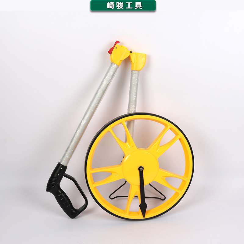 手刹机械测距轮 便携手推轮式计米器 工程用折叠测距仪 现货