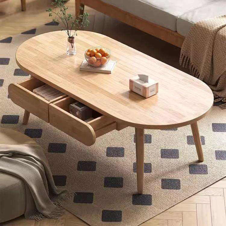 实木茶几客厅家用小户型阳台茶桌小茶台日式小桌子储物小户型茶几