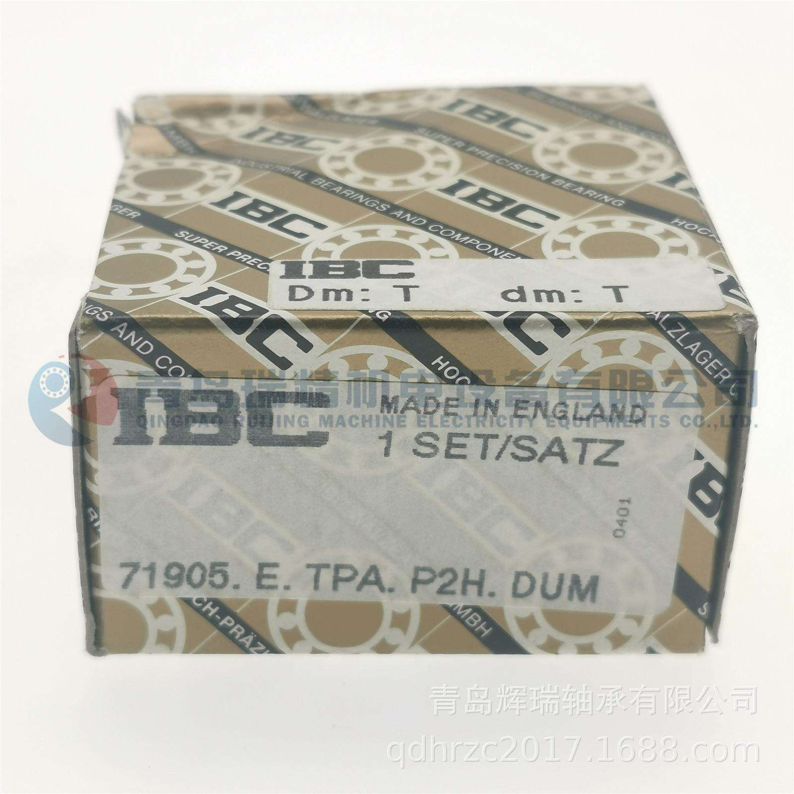 IBC 精密角接触球轴承 71905.E.TPA.P2H.DUM = 71905ACD/P4ADGB