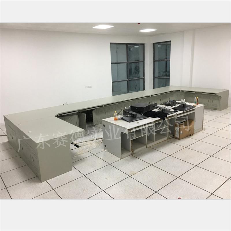 厂家批量钣金类操作台 显示器监控控制台 两联三联四联五联工作台