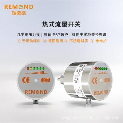 瑞蒙德热导式流量开关全不锈钢 关气液两用水流开厂家直销