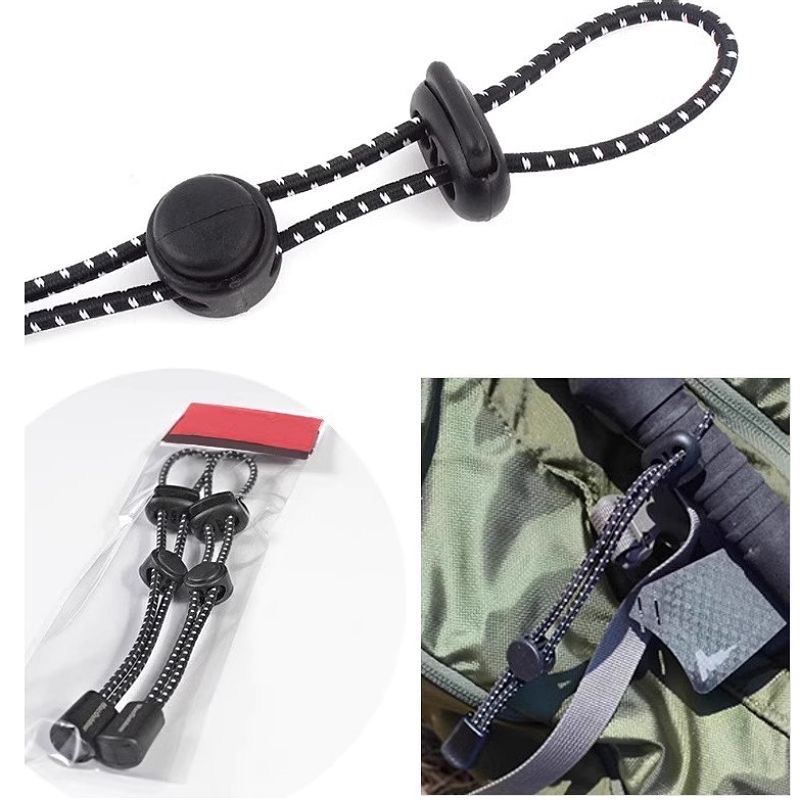 登山杖背包固定弹力绳防丢扣