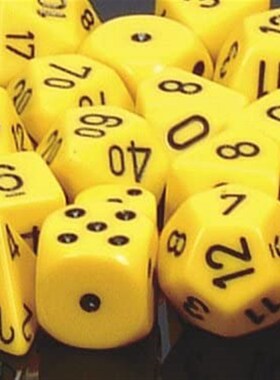 极速Chessex Manufacturing 25y802 Opaque Yellow With Black -