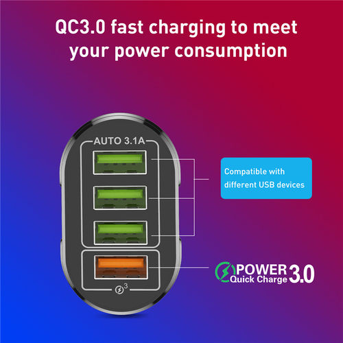 极速USLION 48W USB nCharger Fast Charge QC 3.0 Wall Charging