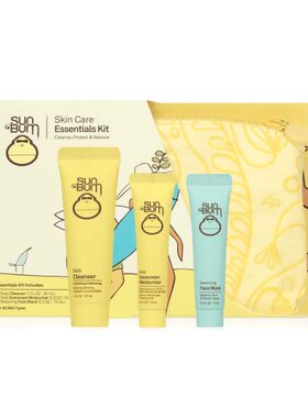 极速Sun Bum Skin Care Essevntials Travel Kit  Cleanse  Prot
