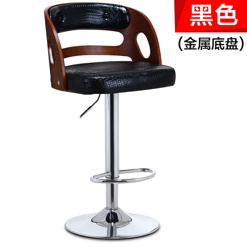 极速吧台椅升降高脚凳现代简约酒吧高椅子手N机店实木凳子家用欧