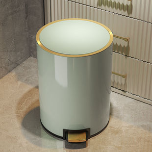 极速厨房客c厅垃圾桶现代简约加大脚踏轻奢家用不锈钢带盖子创意