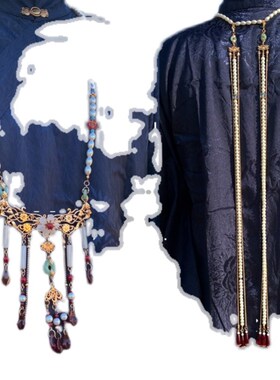 极速明制长璎珞背云默吟明制绝配长璎珞流苏N项圈软璎珞背云汉服