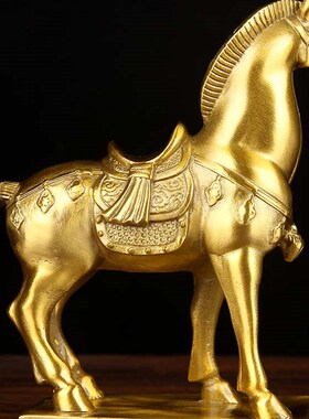 极速铜唐马摆件 铜马摆件P 铜千里马摆件