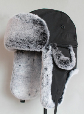 极速Winter Bomber nHat  For Men Faux Fur Russian Hat Ushanka