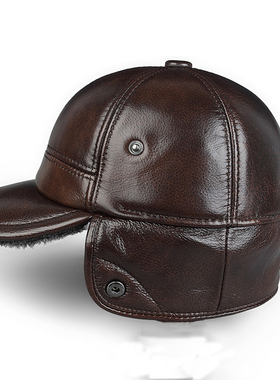 极速High Quality Genuine Leather Hats WiKnter First Layer Co