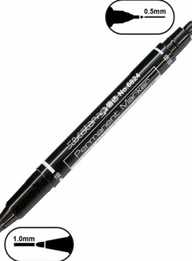 极速Neaw 3pcs Colour Two Nib Waterproof ink Art Markers Perm