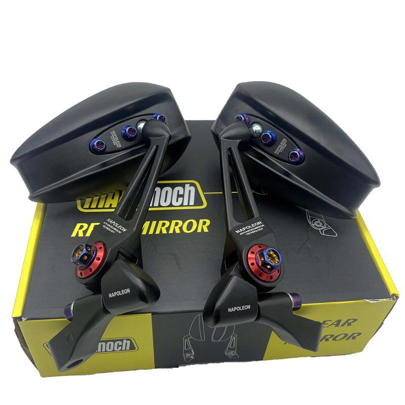 极速aos4电动电瓶摩托踏板机车后视镜祖国版304不锈X钢彩钛螺丝反