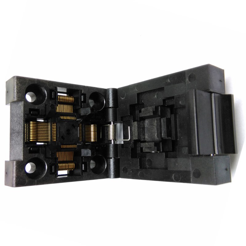 极速TQFP48测试座FPQ-48-0.5-0D6  LQFP48 带板适配器烧录座 编程