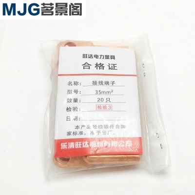 极速DT-35平方铜鼻子 线鼻子 电线电缆铜线Q耳铜接头铜接线端子厂