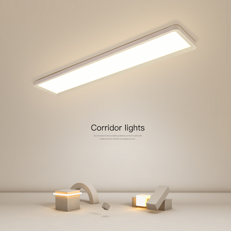 吸顶灯led现代简约客厅灯阳台灯书房过道走廊长方形超薄长条灯具