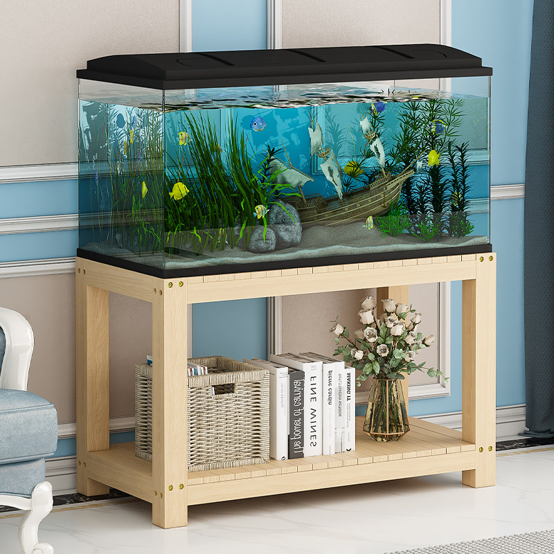 鱼缸架子实木客厅专用承重底座水缸支架水族箱底柜桌子放置台托架