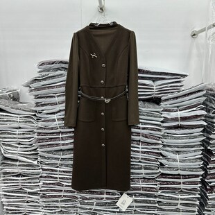 连衣裙2024新款女秋冬季高档气质轻奢高级感假两件时W尚中长款裙