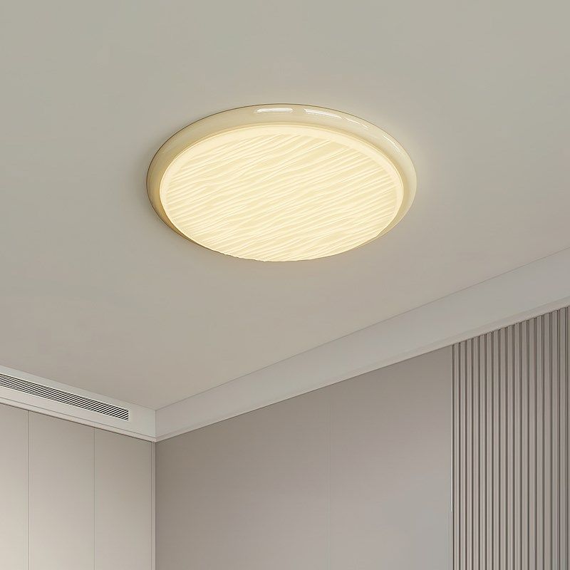 奶油风纤薄吸顶灯阳台过道灯小卧室房间简约北欧吸顶灯超薄LED灯