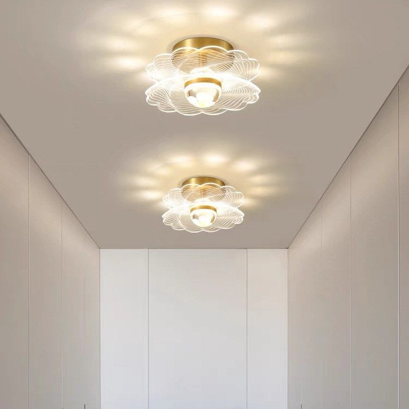 过道走廊玄关吸顶灯2p024年新款阳台衣帽间金色轻奢卧室床头壁灯