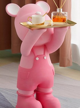 客厅装饰品摆件大件落地两边家里置物架卧室飘窗男孩床头童电视柜