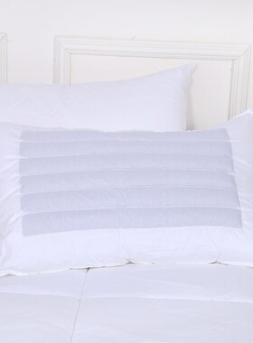 宾馆床上用品全棉白色羽丝单人荞麦枕F头舒适高弹星级酒店专用枕