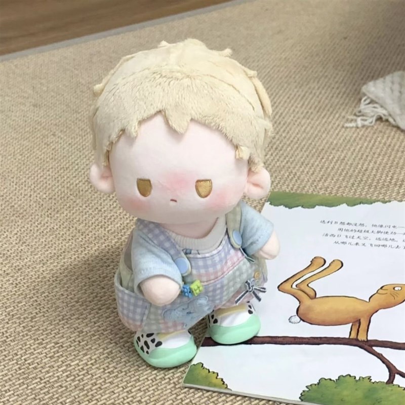 20cm超级小堡放屁象屁鼠多背带裤爬爬服套装可爱换装娃衣