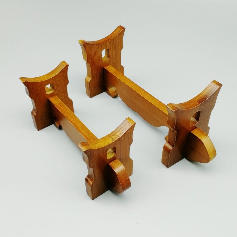 竹简底座 托架刻字定制竹简书架专用 复古装饰摆件摆设竹制托架