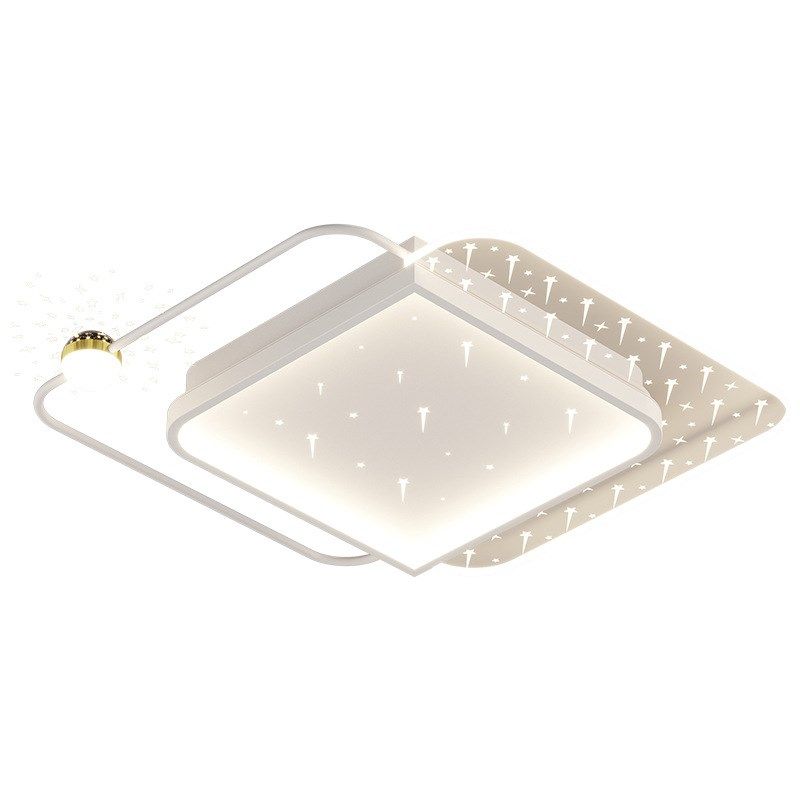 主卧室吸顶灯轻奢浪漫星空2022年新款房间灯创意简约现Y代方形灯