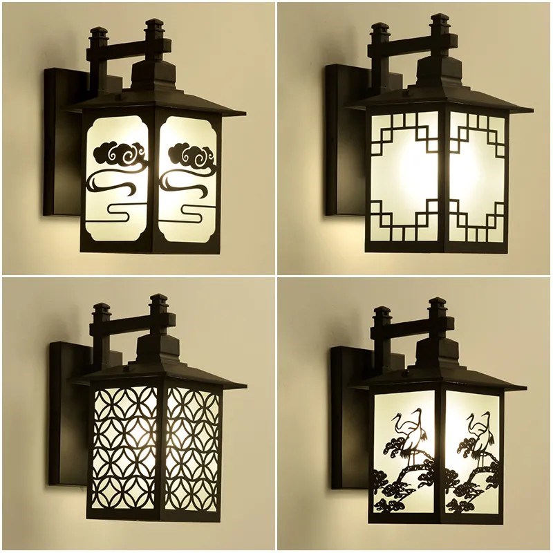 户外壁灯防水庭院灯别墅外墙门前走廊过道墙壁灯露台阳台灯中国风