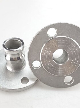 304不锈钢法兰快速接m头 阳端快速接头F型带法兰接头DN40 50 65 8