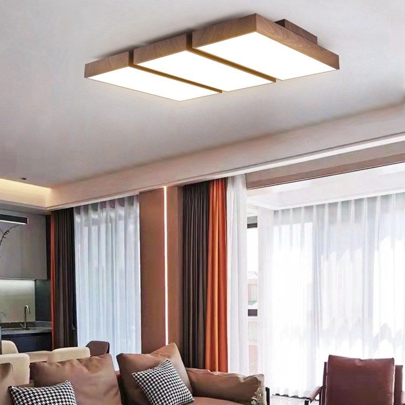 客厅灯ledg吸顶灯北欧现代简约卧室灯房间灯新款大气长方形主卧灯