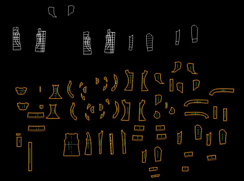 服装制版打版羽绒冬装大衣西装纸样版型看图打板代客制板