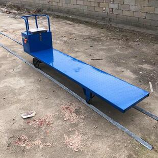 蔬菜大棚轨道车 运铁路轨道电动43162平板运输车果园农车用铁道输