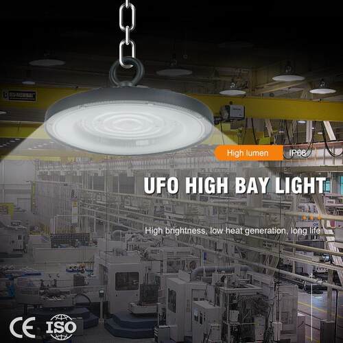 UO飞碟灯ZY-QKK-0大功F圆率高亮edl厂房工厂吊灯防水防尘天棚灯形