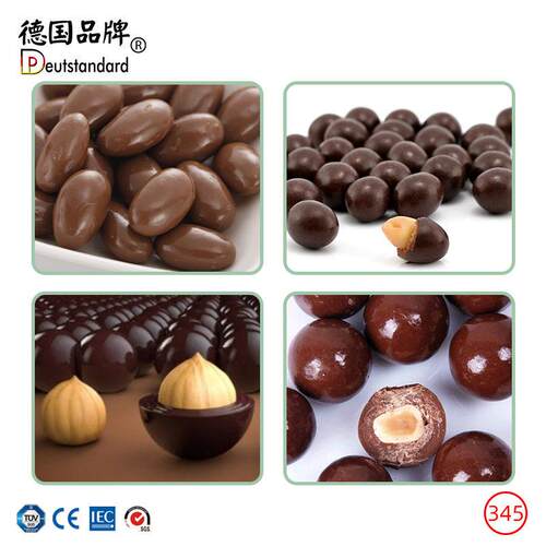 机巧克力875糖衣机糖搅拌小型包裹抛光机包衣自果动上巧克力裹色