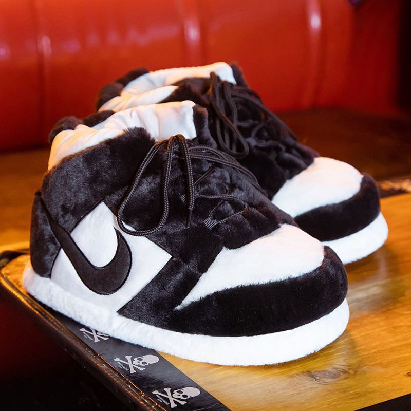 恶搞aj棉拖鞋搞怪室内情侣居家毛毛鞋冬季保暖胖胖面包大棉鞋男女