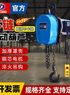 220v提升机起重倒链电葫芦380V1t3t5t10吨环链电动葫芦链条式吊机