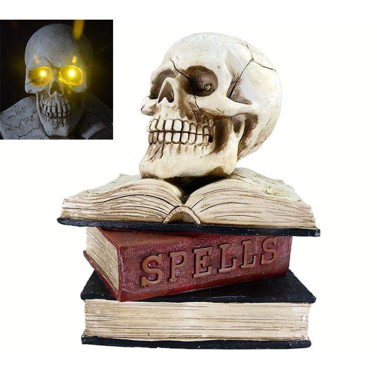 2019万圣节新款装饰 酒吧KTV鬼节派对装饰桌面摆件LED书本骷髅头,农机/农具/农膜,播种栽苗器/地膜机,淘宝优惠券,粉丝福利购,淘宝优惠卷