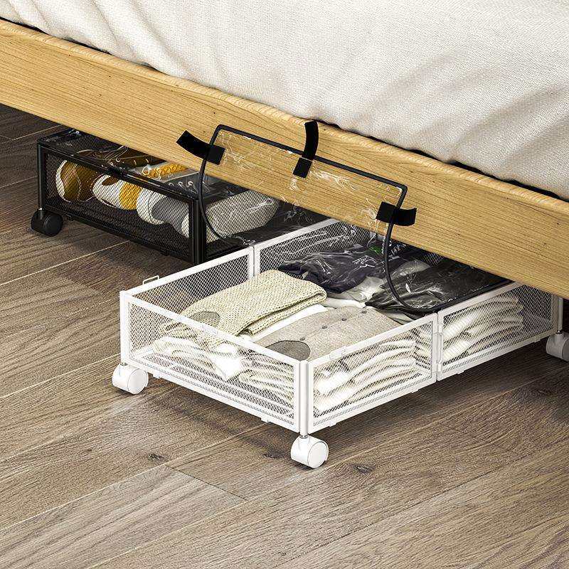 亚马逊热销床底收纳架可折叠衣服收纳架铁艺可拆卸带滑轮储物架子,农机/农具/农膜,播种栽苗器/地膜机,淘宝优惠券,粉丝福利购,淘宝优惠卷