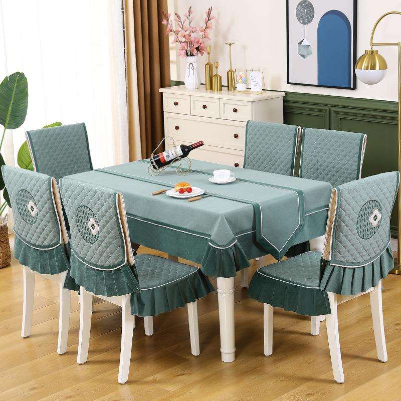 新款桌布北欧风桌布餐椅垫防尘茶几长方形
