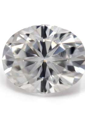 厂家直供蛋形 D 特白色VVS净度莫桑石异形莫桑钻裸石 优白超白