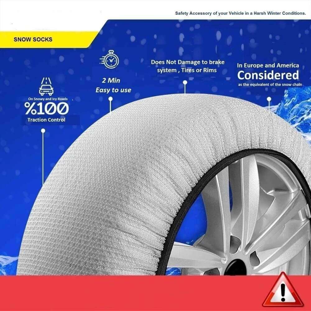 通用轿车轮胎罩雪地袜轮胎防滑袜纺织布冬季防滑轮胎罩