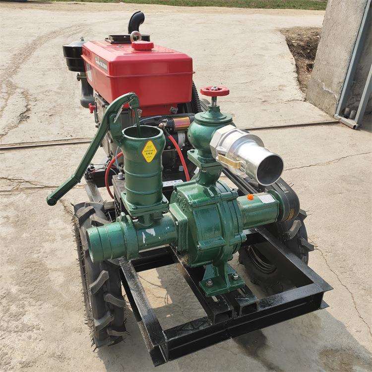 柴油机带高压喷灌泵 扬程高 压力大 打微喷 带滴灌转盘机